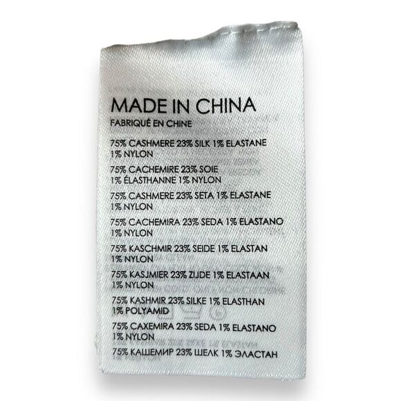 Club Monaco Cashmere Silk Knit Mock Neck Sleeveless Turtleneck Sweater  Size L - Picture 4 of 4